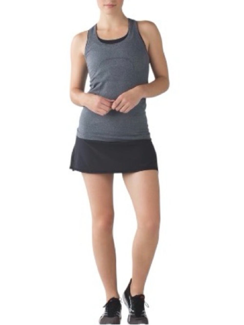 Lululemon Athletica Run: Pace Setter Skirt Black - Picture 2 of 7